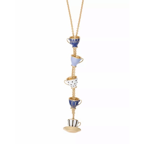KATE SPADE • Tea Time Long Pendant Necklace - Picture 3 of 9